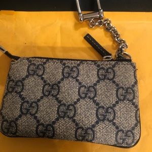 Gucci coin pouch with belt attachment